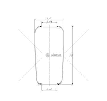 Bellow, air suspension MEMBRANA C304/B VOLVO GART