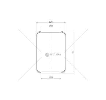 Bellow, air suspension MEMBRANA D278/B BMB 120 ANT EVOBUS VOLVO GART