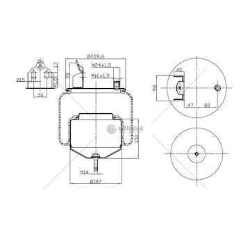 Bellow, air suspension MOLLA C294/VA VOLVO FH-FM COMPLETA POST GART