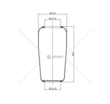 Bellow, air suspension MOLLA PN. C289/C1 MAN BUSSOTTO GART
