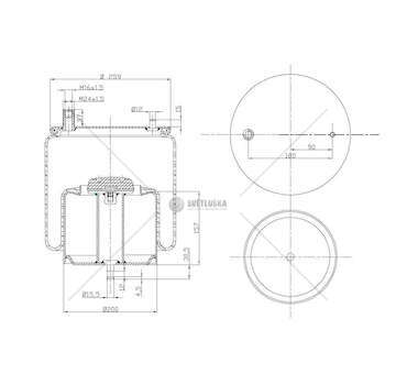 Bellow, air suspension MOLLA PN. C294/A RVI PREMIUM MAGNUMANT GART