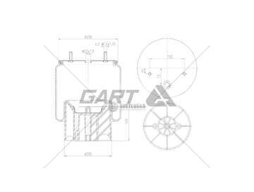 Bellow, air suspension MOLLA PN C294/D KOGEL GART