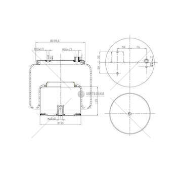 Bellow, air suspension MOLLA PN. C295/D DAF 0392011 1 4 GART