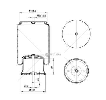 Bellow, air suspension MOLLA PN. D276/LRS AUSTERAS GART
