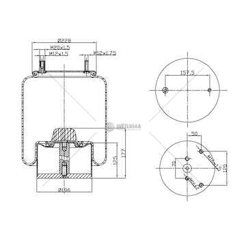 Bellow, air suspension MOLLA PN. D278/E GIRELLI GART
