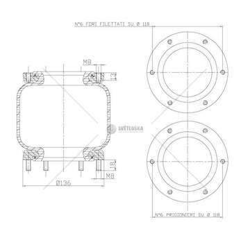 Bellow, air suspension MOLLA PN. T279/E MOD.ALKO PER DAILYVERS. ALTA GART