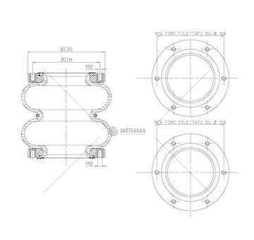 Bellow, air suspension MOLLA PN. T279 GART