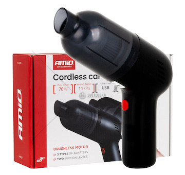 Bezdrátový vysavač do auta 40W 4,5kPa USB-C VC-07 HEPA AMIO-04415