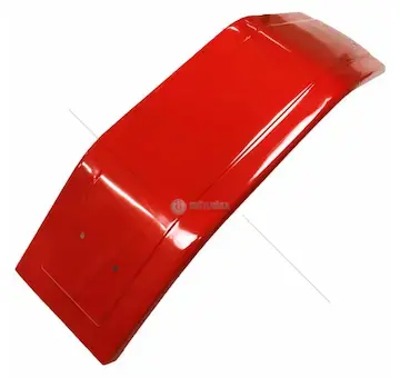 Blatník pravý plechový plný - základní barva červená | 6745-7008-5