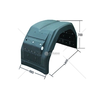 BLOTNIK PLAST.TYLNY 1400*680*700MM TANGDE TD07-63-027