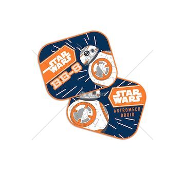 Boční clony 2 ks 44 * 35cm STAR WARS BB8