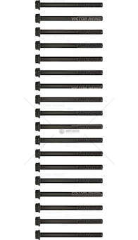 Bolt Kit, cylinder head Serie Bulloni Testa Cilindri Victor Reinz