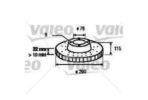 Brake Disc MASCOTT 05/1999 SET 2 DISCHI Valeo