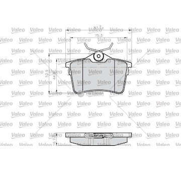 Brake Pad Set, disc brake BRAKE PADS LCV Valeo