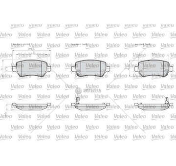Brake Pad Set, disc brake BRAKE PADS LCV Valeo