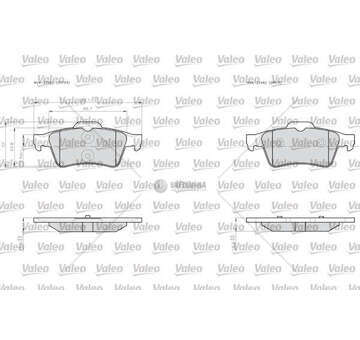 Brake Pad Set, disc brake BRAKE PADS LCV Valeo