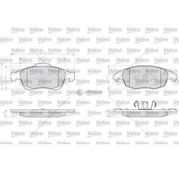 Brake Pad Set, disc brake BRAKE PADS LCV Valeo