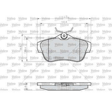 Brake Pad Set, disc brake BRAKE PADS LCV Valeo