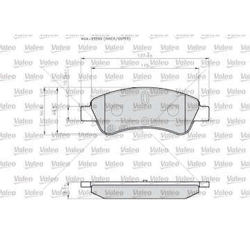 Brake Pad Set, disc brake BRAKE PADS LCV Valeo