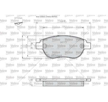 Brake Pad Set, disc brake BRAKE PADS LCV Valeo