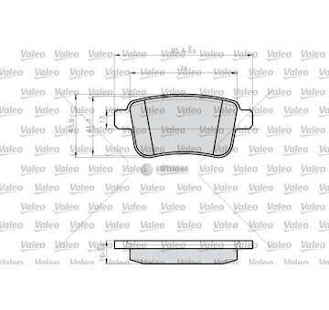 Brake Pad Set, disc brake BRAKE PADS LCV Valeo
