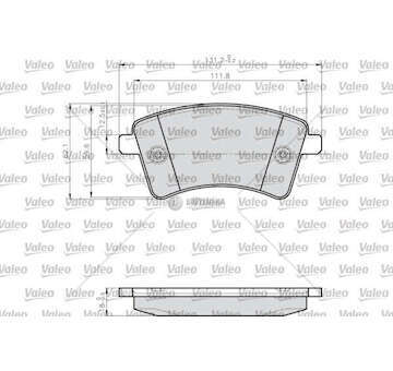 Brake Pad Set, disc brake BRAKE PADS LCV Valeo