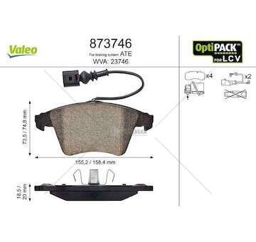 Brake Pad Set, disc brake BRAKE PADS LCV Valeo