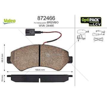Brake Pad Set, disc brake DUCATO/JUMPER/BOXER 16