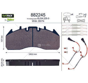 Brake Pad Set, disc brake PREMIUM DXI Valeo