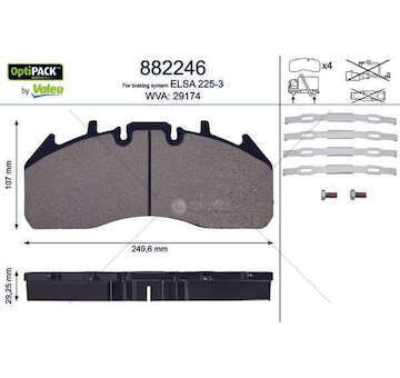 Brake Pad Set, disc brake PREMIUM DXI Valeo