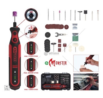 Bruska multifunkční mini aku - sada 50ks s příslušentsvím emonster 0461858_A