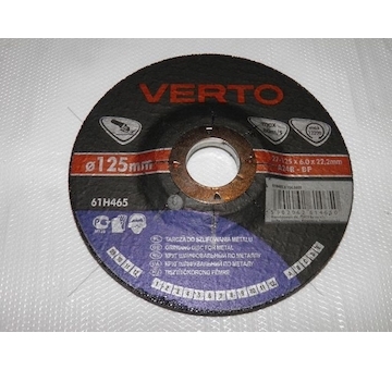 Brusný kotouč 125MM*22,2*6MM TOPEX 61H465