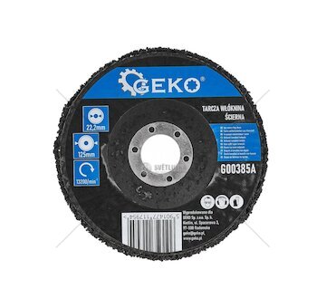 Brusný kotouč netkaný 125×22,2 mm, na kov, plast - GEKO