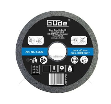 Brusný kotouč pro mokré broušení 200x40x20mm/K220 GÜDE