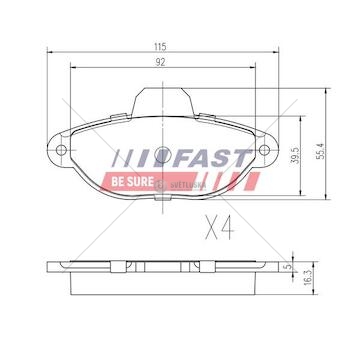 Brzdové destičky fiat cinque / seicento přední bez sensor ft29005