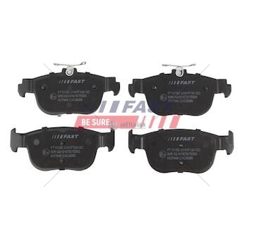 Brzdové destičky ford transit connect 22> vzad bez sensor ft10182