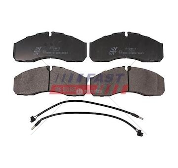 Brzdové destičky iveco daily 00> přední 2- senzory 60/65c13 ft29117