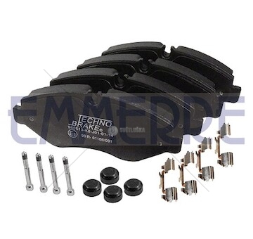 Brzdové destičky iveco daily 06> přední bez sensor 35c14/c16/c18 960513