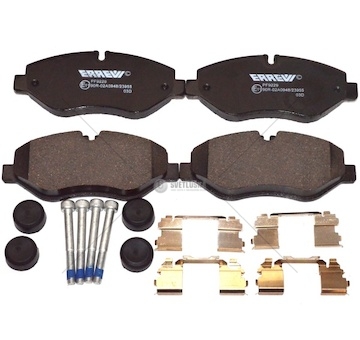 Brzdové destičky iveco daily 06> přední bez sensor 35c14/c16/c18 pf9229