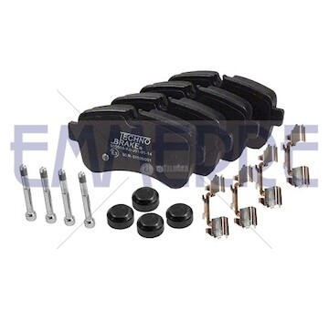 Brzdové destičky iveco daily 06> vzad bez sensor 35c14/c16/c18 960516