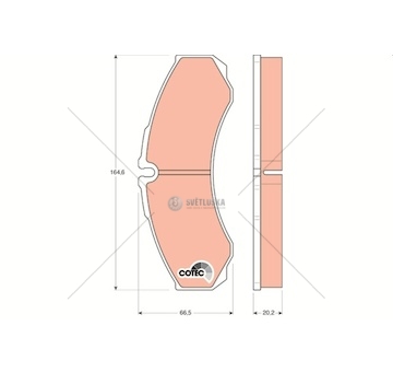 Brzdové destičky iveco daily 06> vzad gdb1345