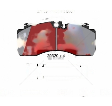Brzdové destičky MAN T7400 TEXTAR S2932002
