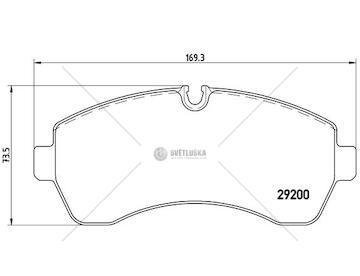Brzdové destičky mercedes sprinter 06> 906 přední WBR P 50 059