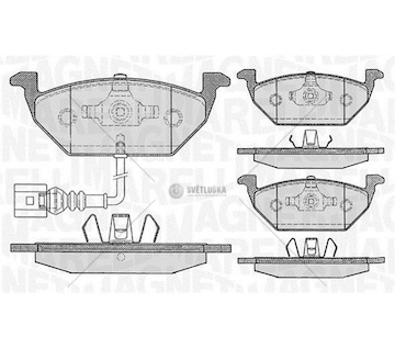 Brzdové destičky vw caddy iii 03> přední 2.0 tdi pf0132
