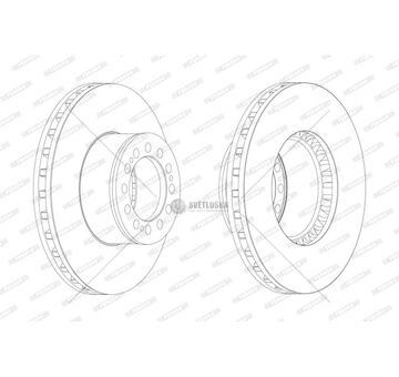 Brzdový kotouč FERODO FCR181A