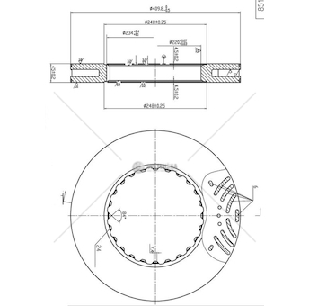 Brzdový kotouč MTX MTX-T-801