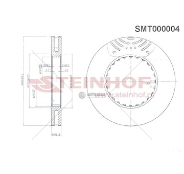 Brzdový kotouč STEINHOF SMT000004