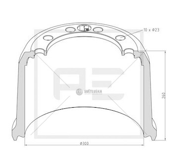 Buben brzdový bpw 300x200 0144966_A