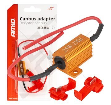 CANBUS rezistor pro LED žárovky 25? 25W AMiO-04093