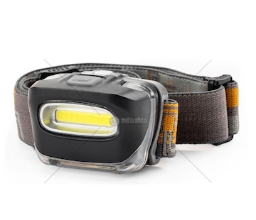 Čelovka LED COB Headlamp 3xAAA 150Flux IPX3